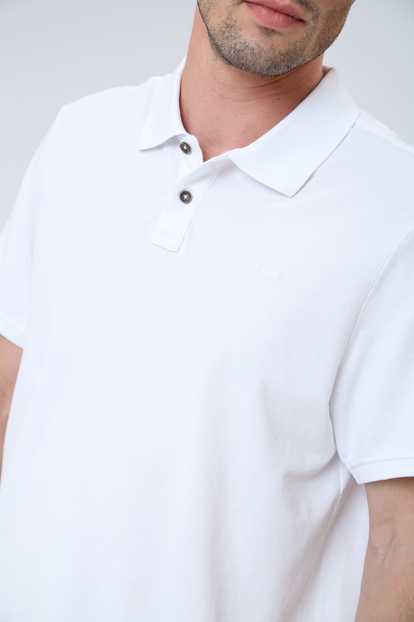 1013818 Поло Mustang Белый