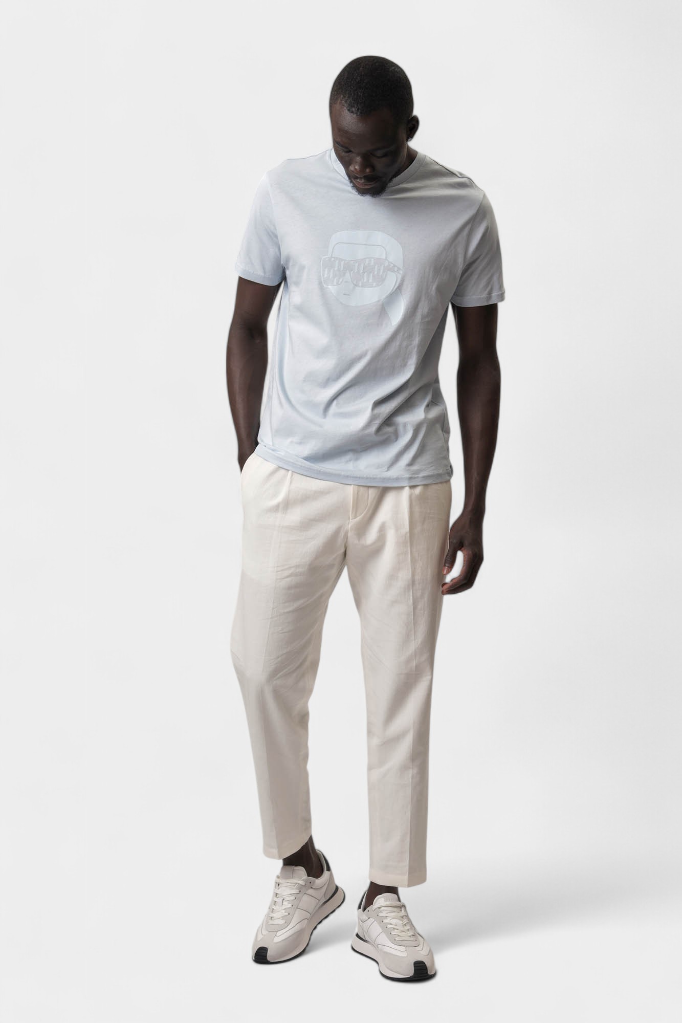 552251_755076 Футболка Karl Lagerfeld Голубой