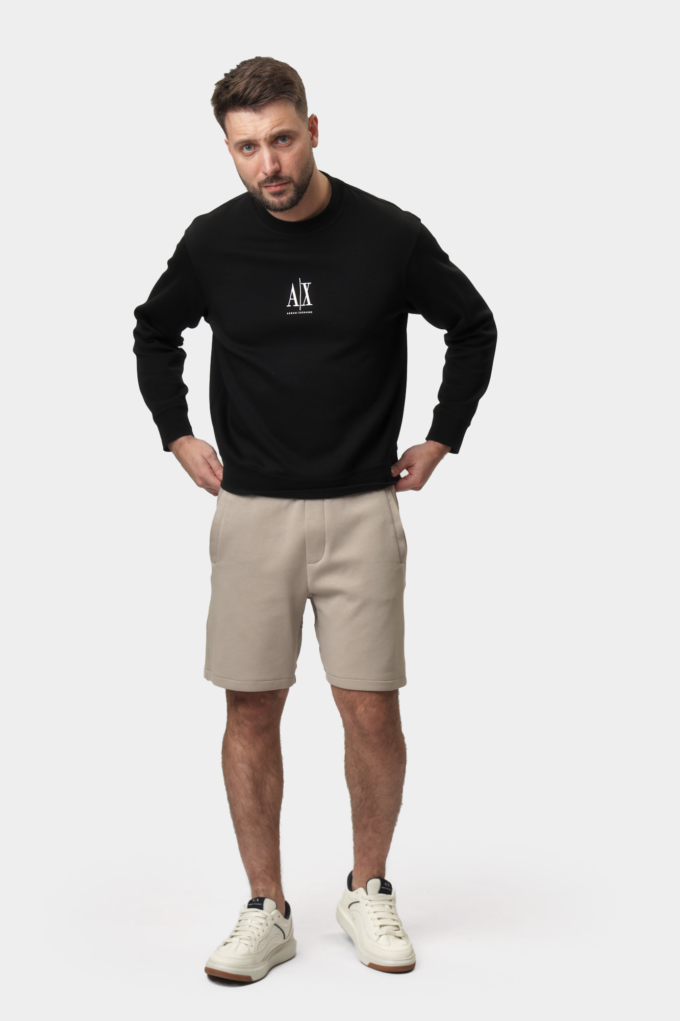 XM000355_AF10818 Шорты трикотажные Armani Exchange Бежевый