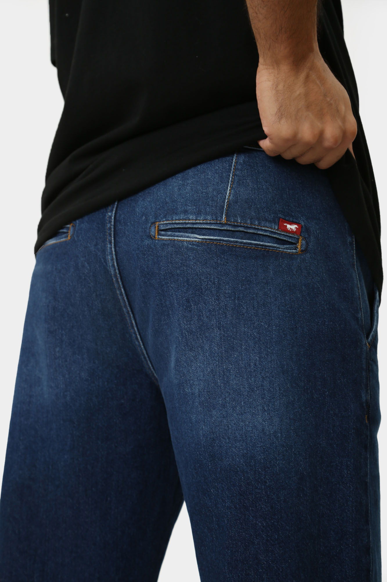 1015551-5000 Брюки джинсовые Mustang Синий