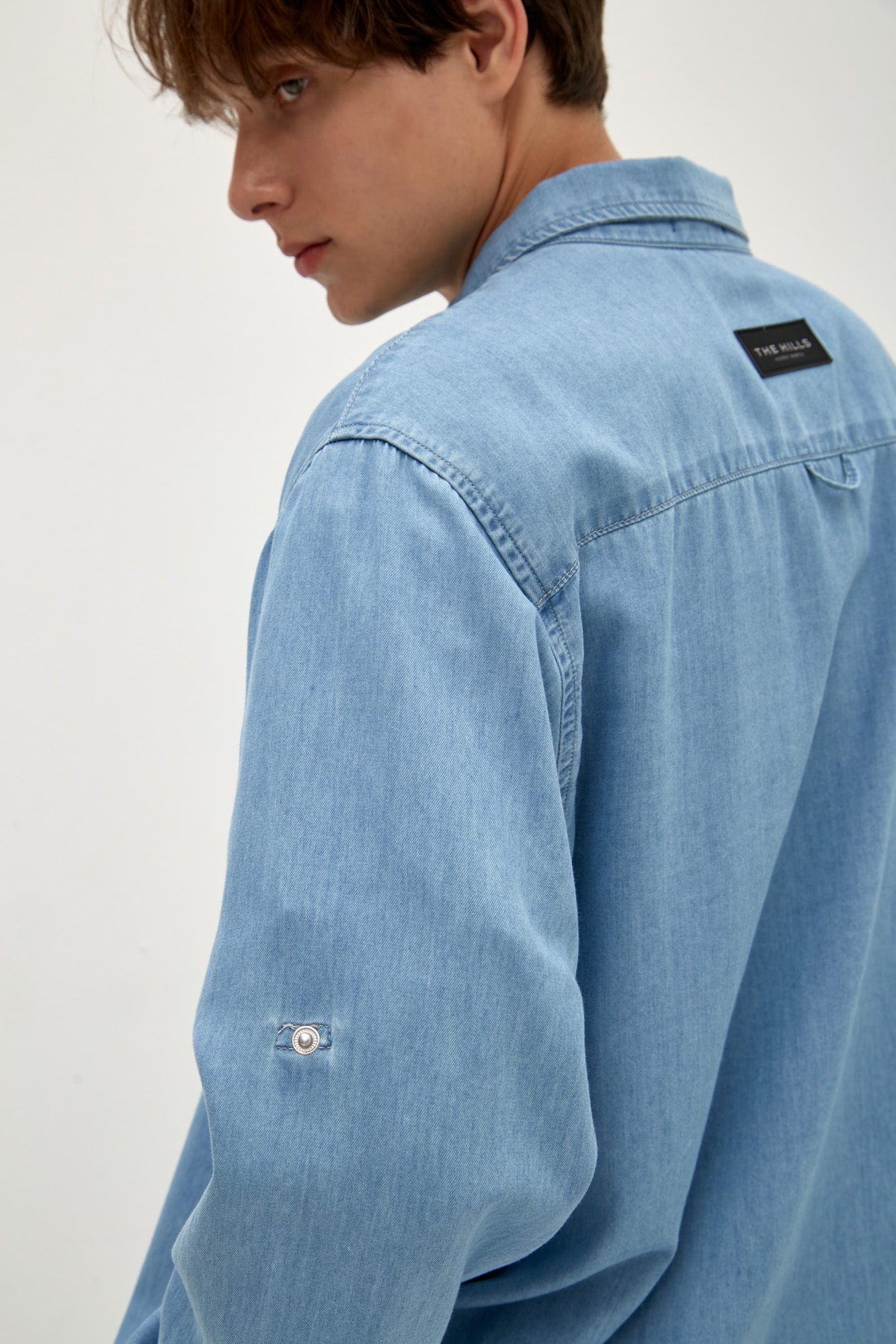 M-241-TK-56-1045 Рубашка джинсовая The Hills Синий