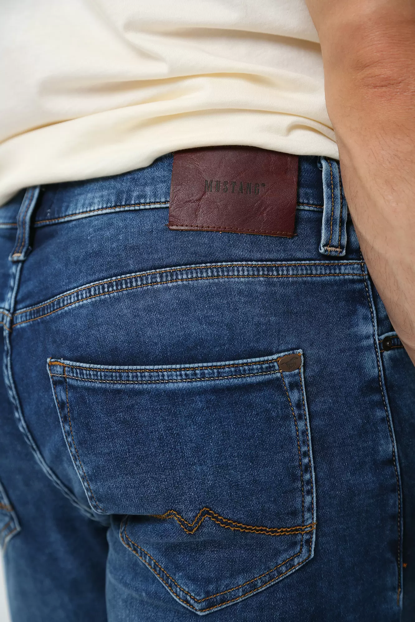 1006064 Джинсы Oregon Tapered K Mustang Синий