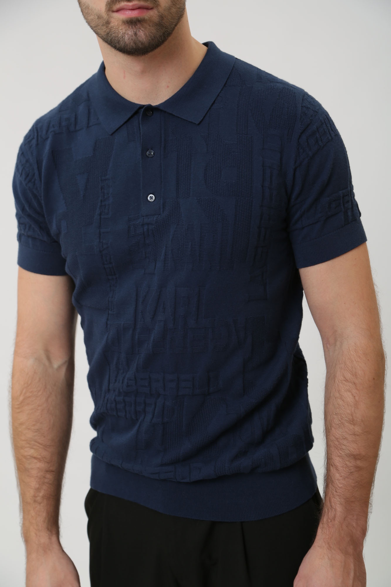 541306_655081 Поло трикотажное Karl Lagerfeld Синий