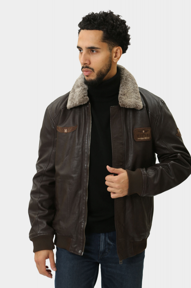 Куртка кожаная Mustang