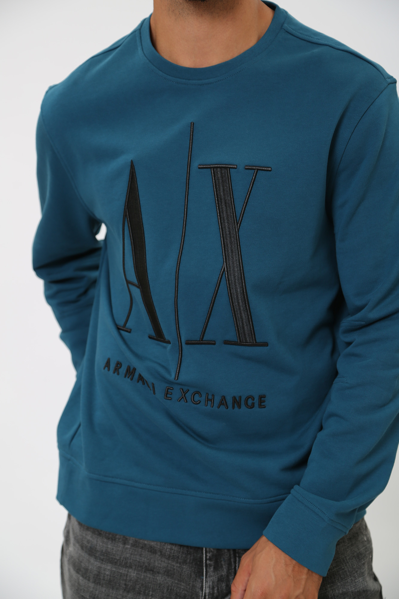 8NZMPA_ZJ1ZZ Свитшот  Armani Exchange Голубой