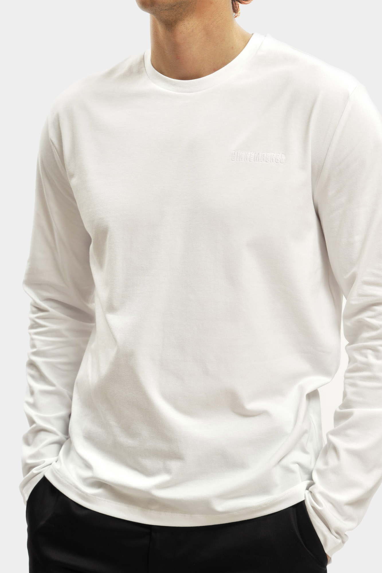 BMT0819ML Лонгслив Bikkembergs Белый