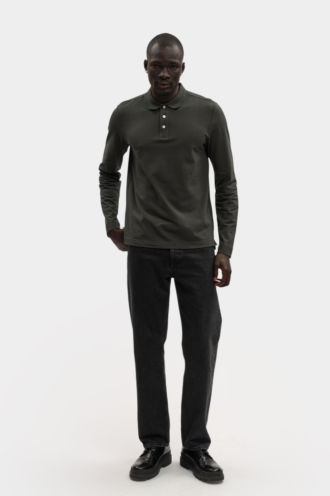 Поло Geox Зеленый