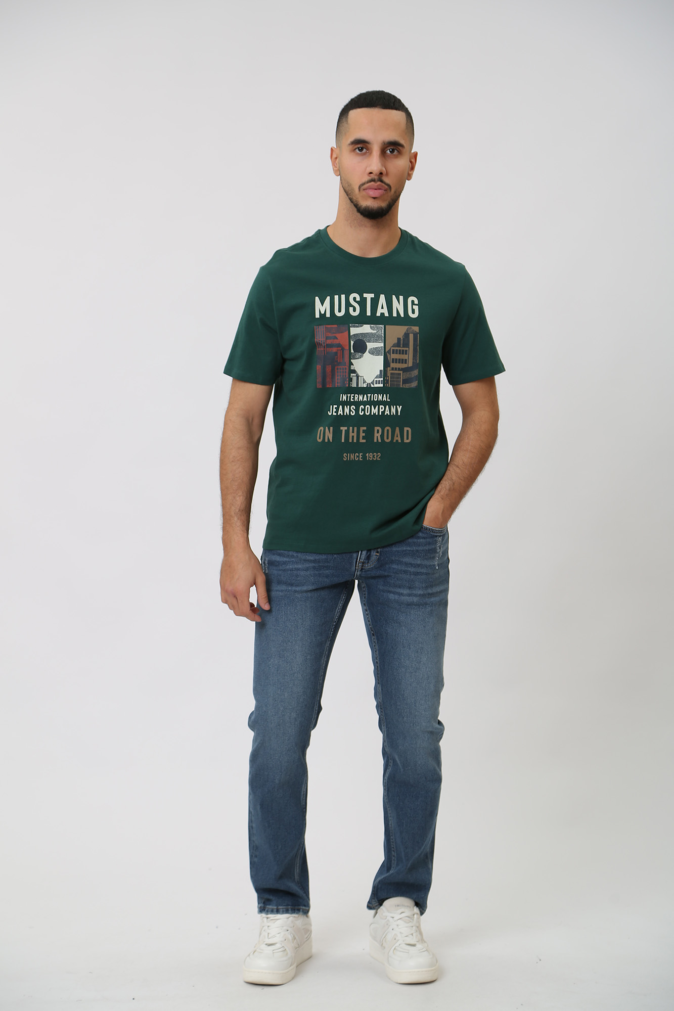 1014592-5000 Джинсы Oregon Slim  Mustang Синий