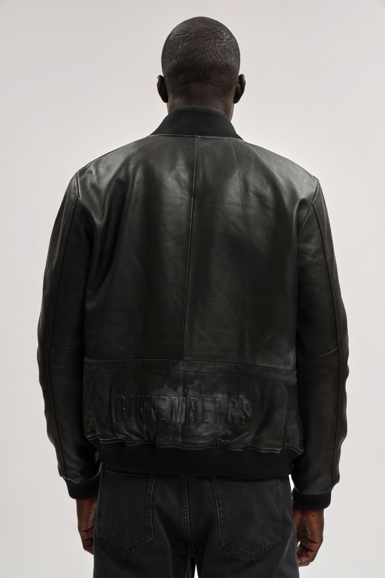 BML1031 Куртка кожаная Bikkembergs Черный