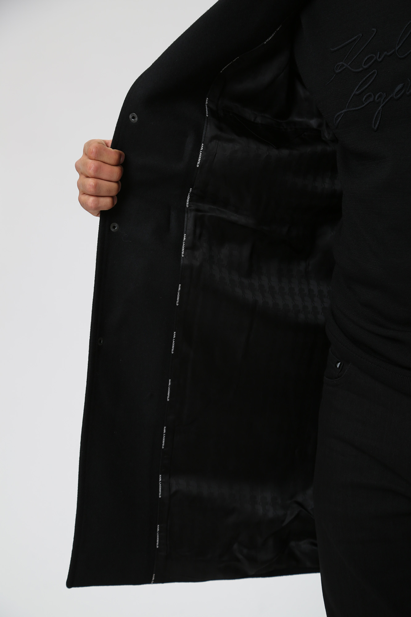 533799_455081 Пальто Karl Lagerfeld Черный