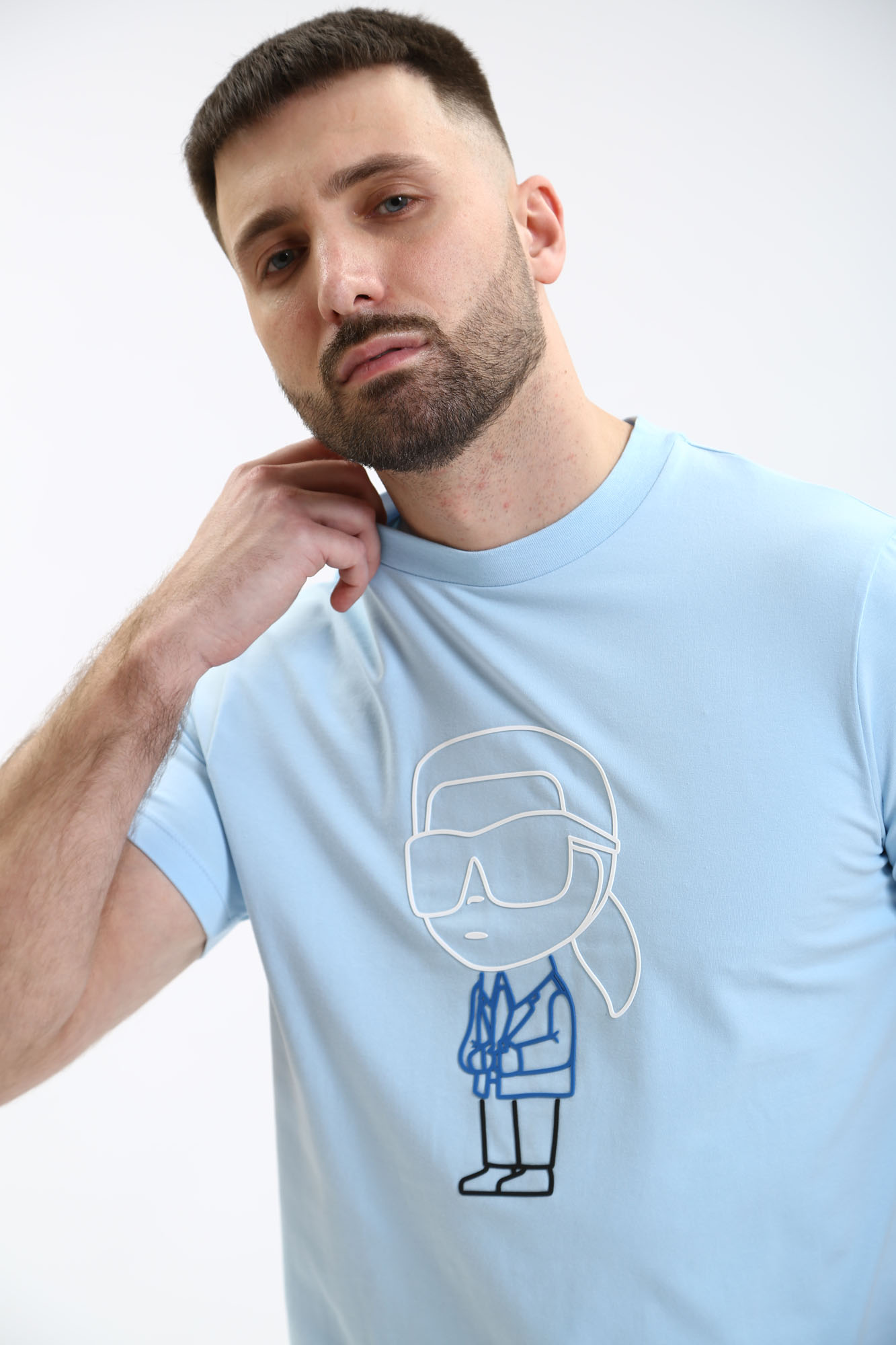 541221_755401 Футболка Karl Lagerfeld Голубой