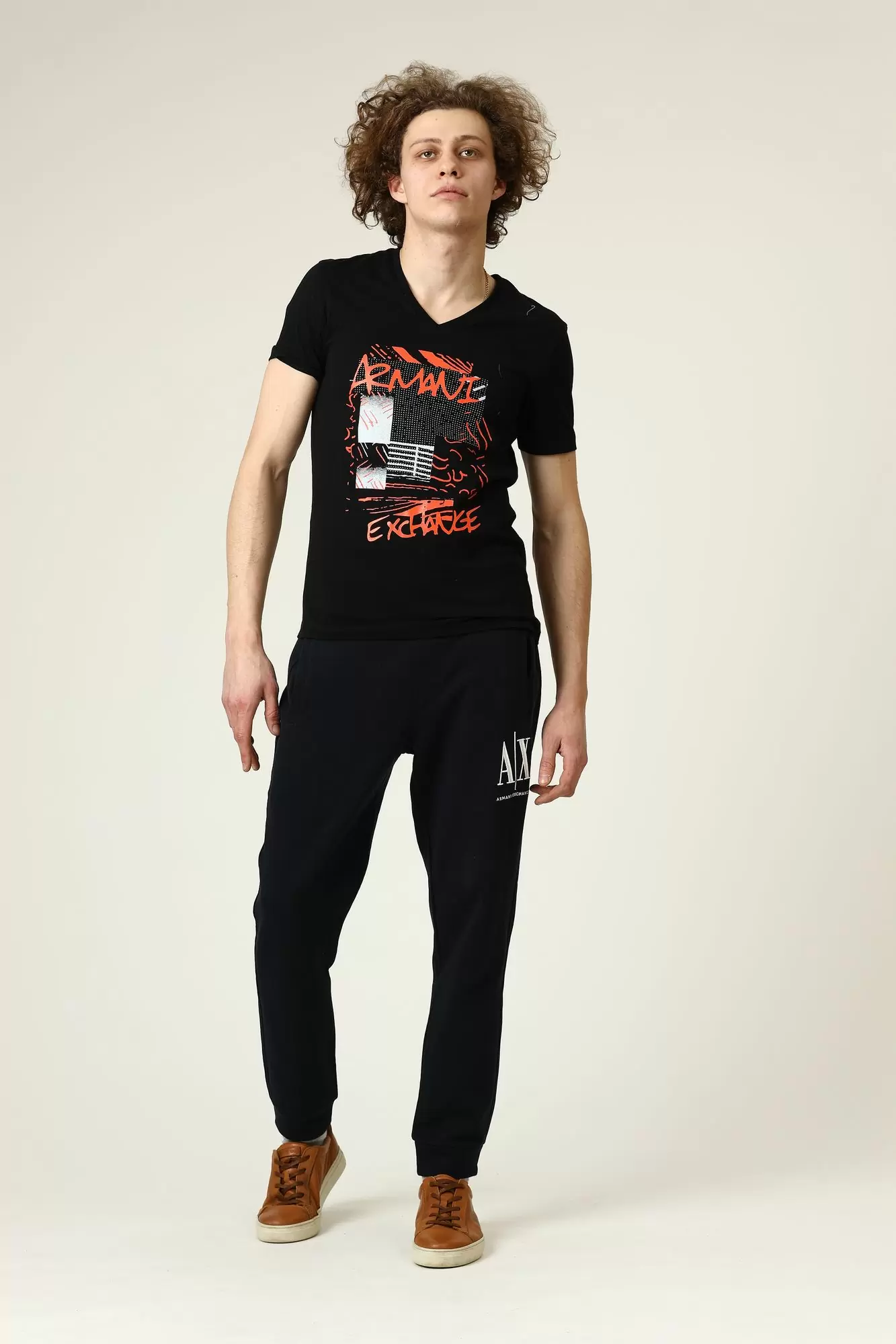 8NZPPA_ZJ1ZZ Брюки спортивные джоггеры Armani Exchange Синий