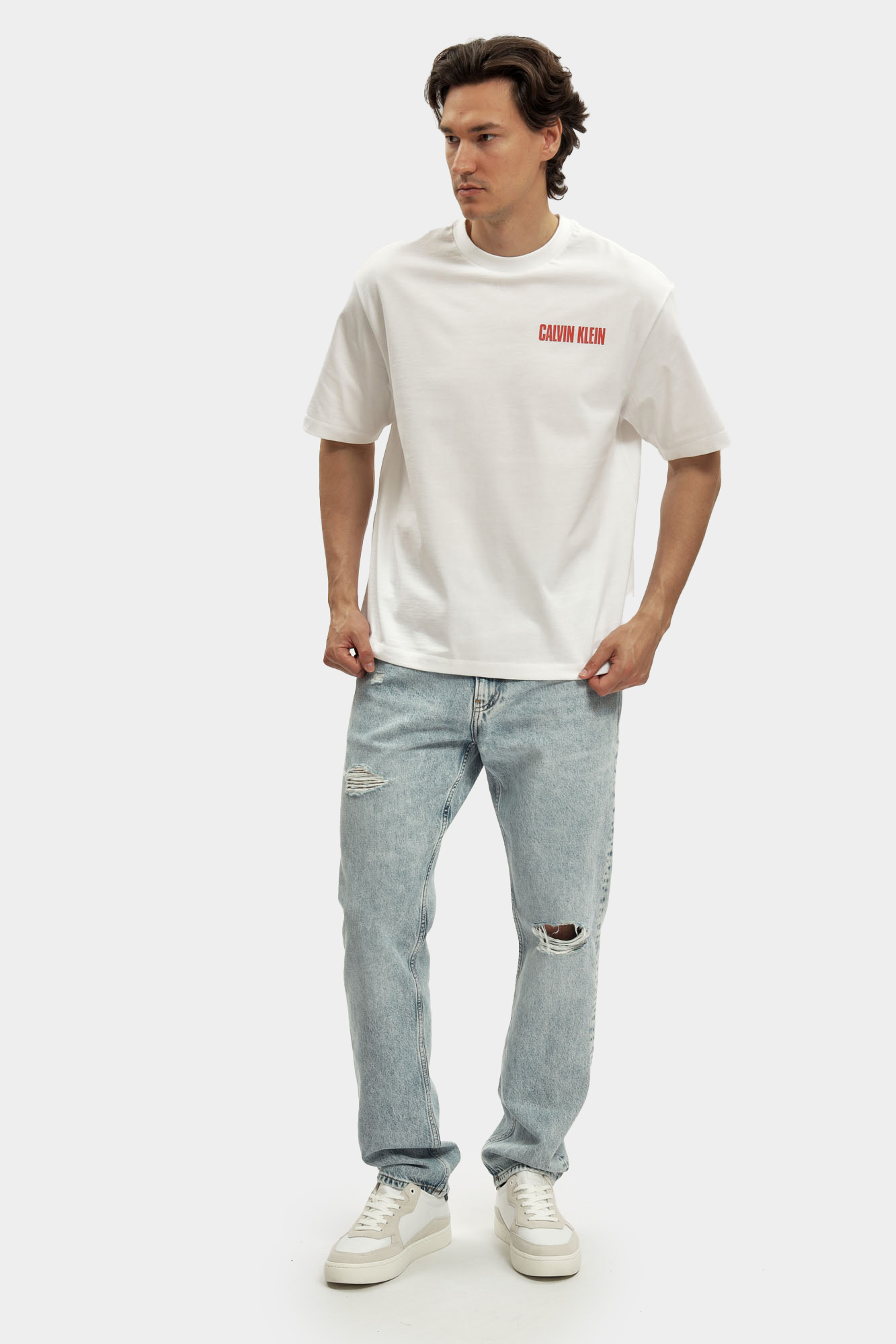 LV04RB851G Футболка Calvin Klein Jeans Белый