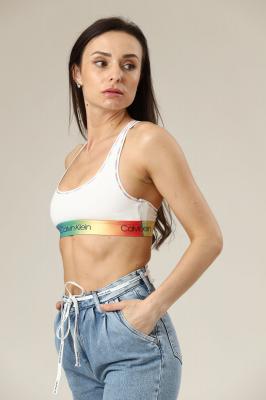 Бюстгальтер хлопковый белый Calvin Klein Underwear