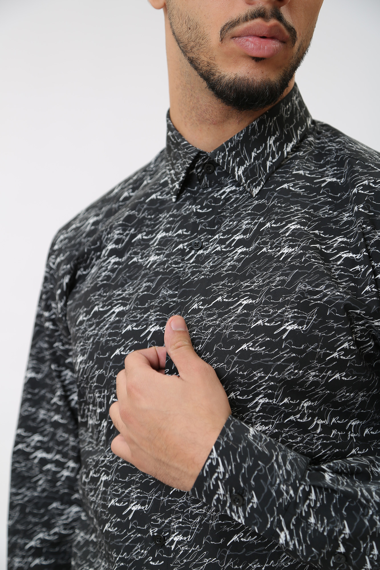 534677_605003 Сорочка д/р Karl Lagerfeld Черный