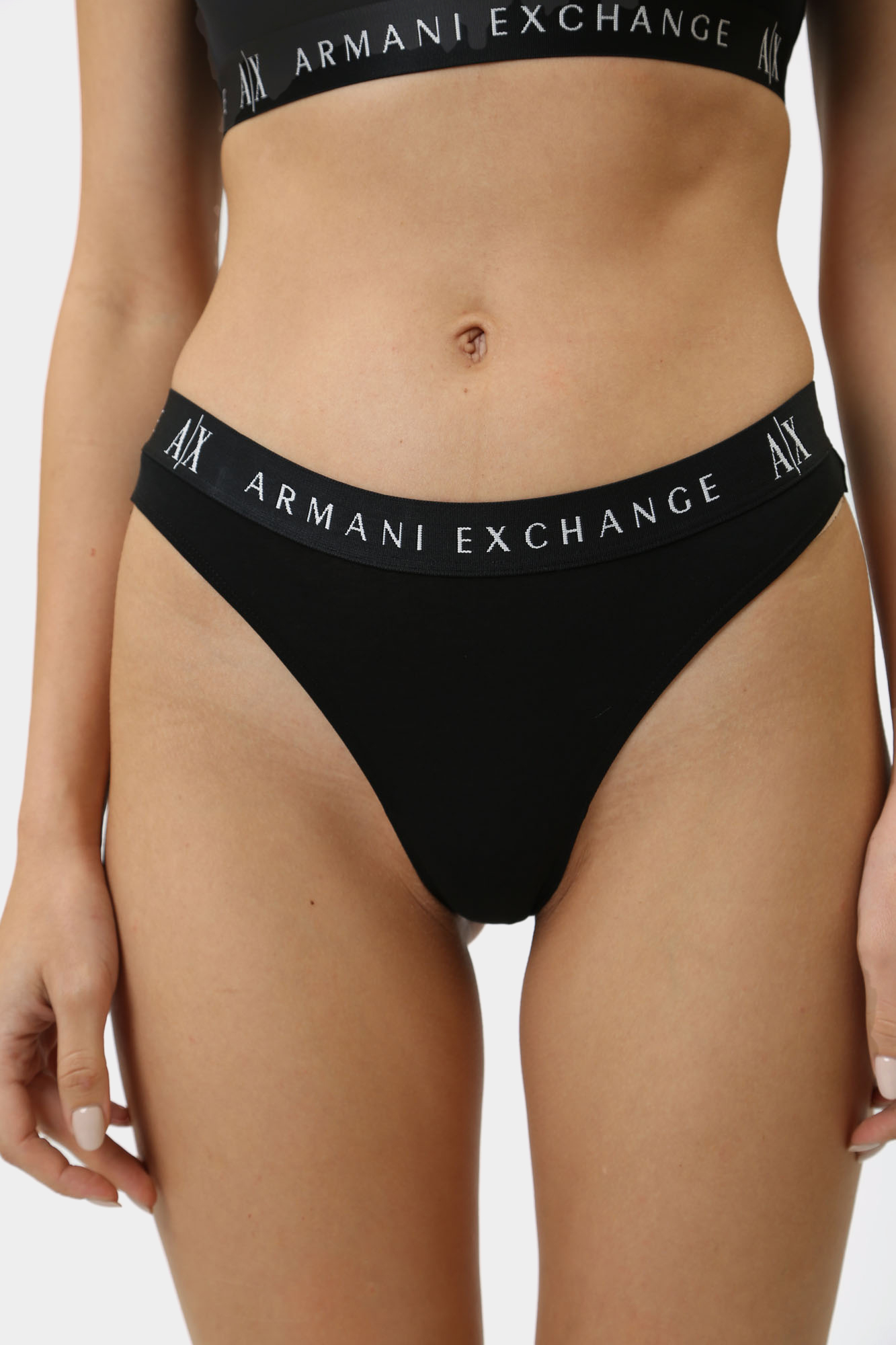 Трусы Armani Exchange Хлопок Черный