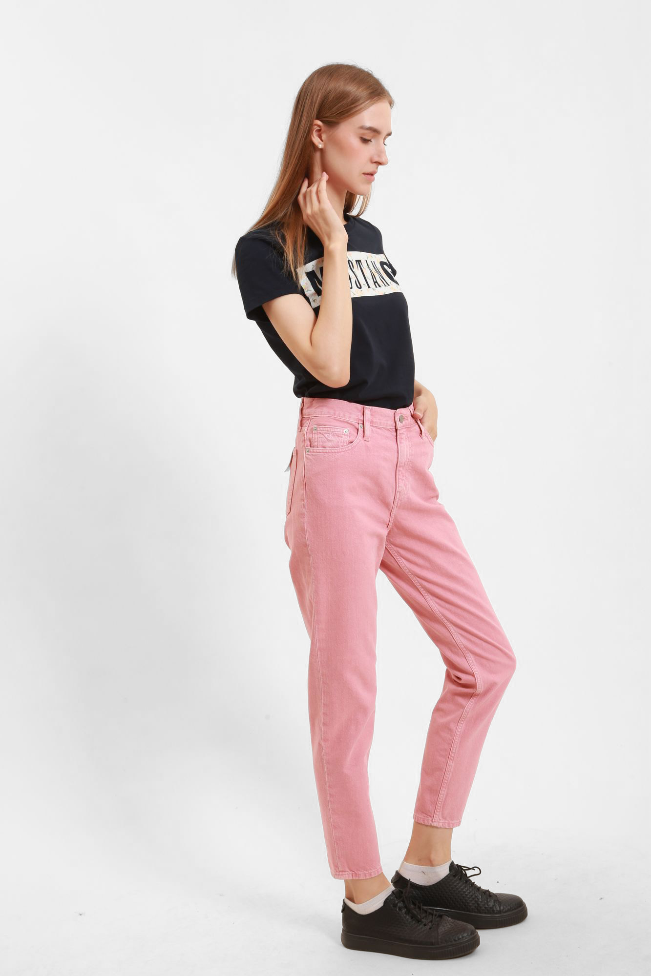 J20J217077_1BJ джинсы mom calvin klein jeans 