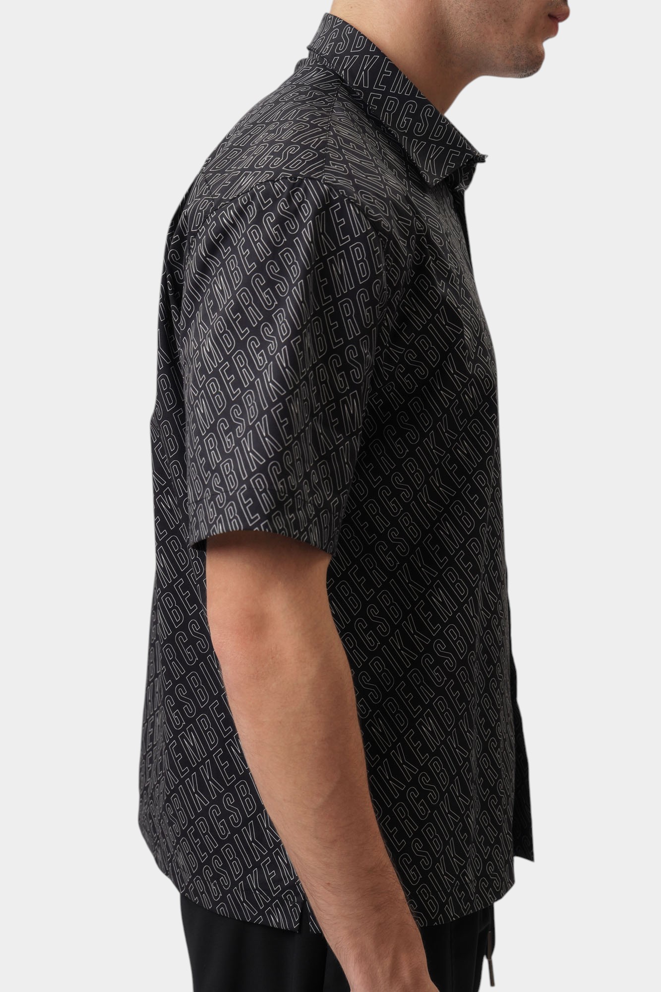 BMS0938 Рубашка Bikkembergs Черный