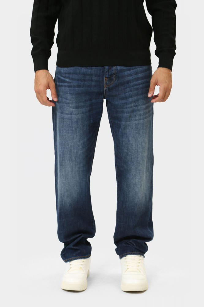 Свитшот EA7 Хлопок Синий