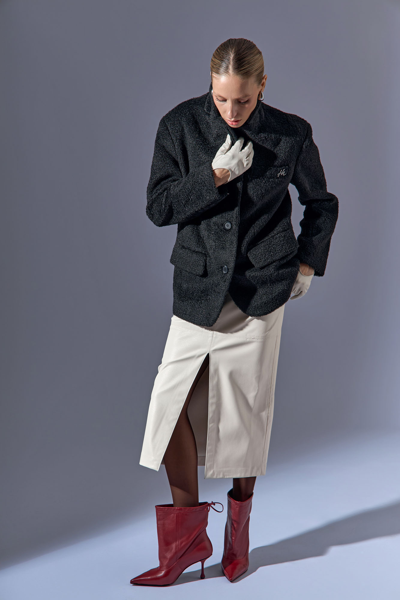 RP-GK25060-8 Ботильоны закрытые Red Pin Бордовый