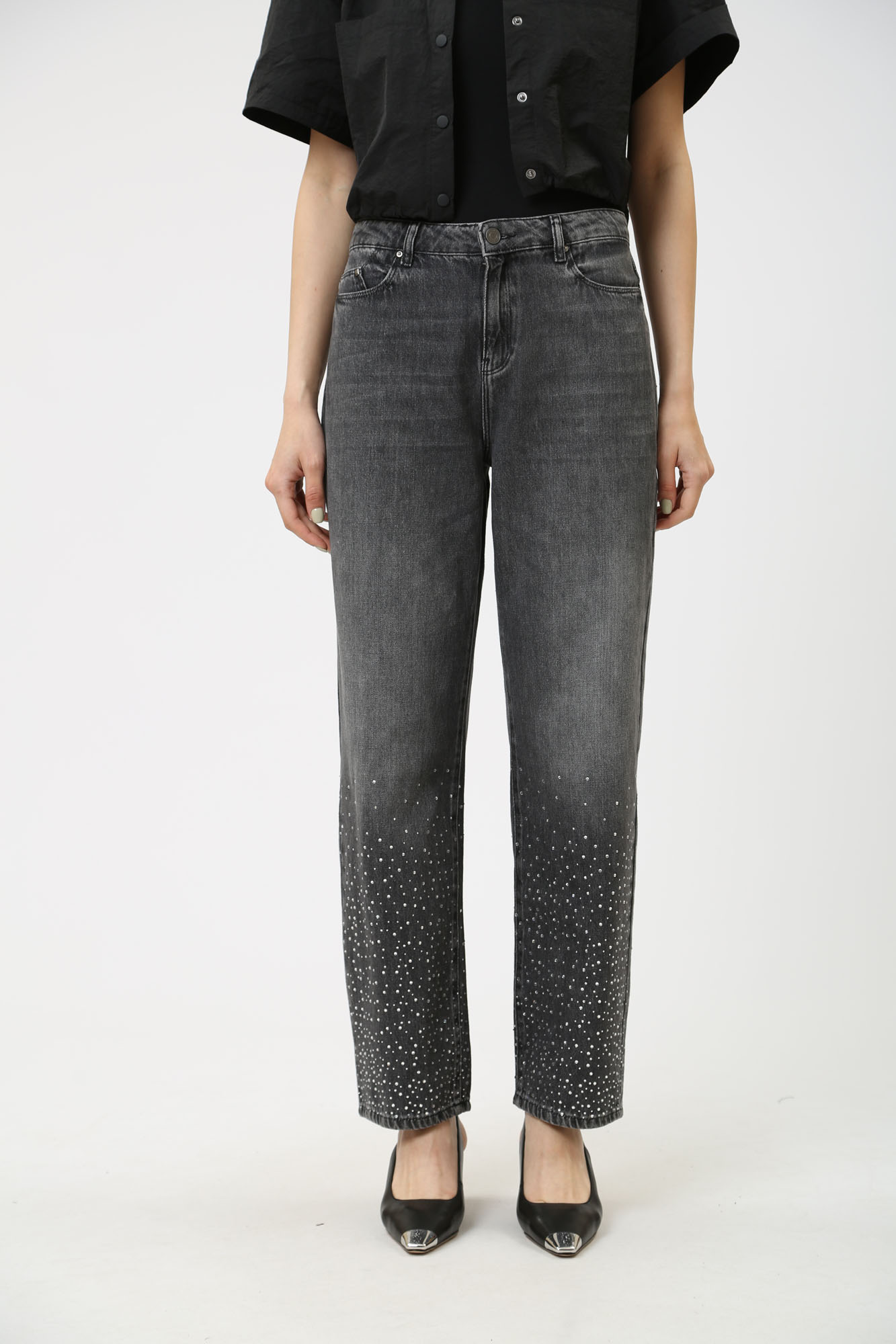 240W1104 брюки джинсовые karl lagerfeld 