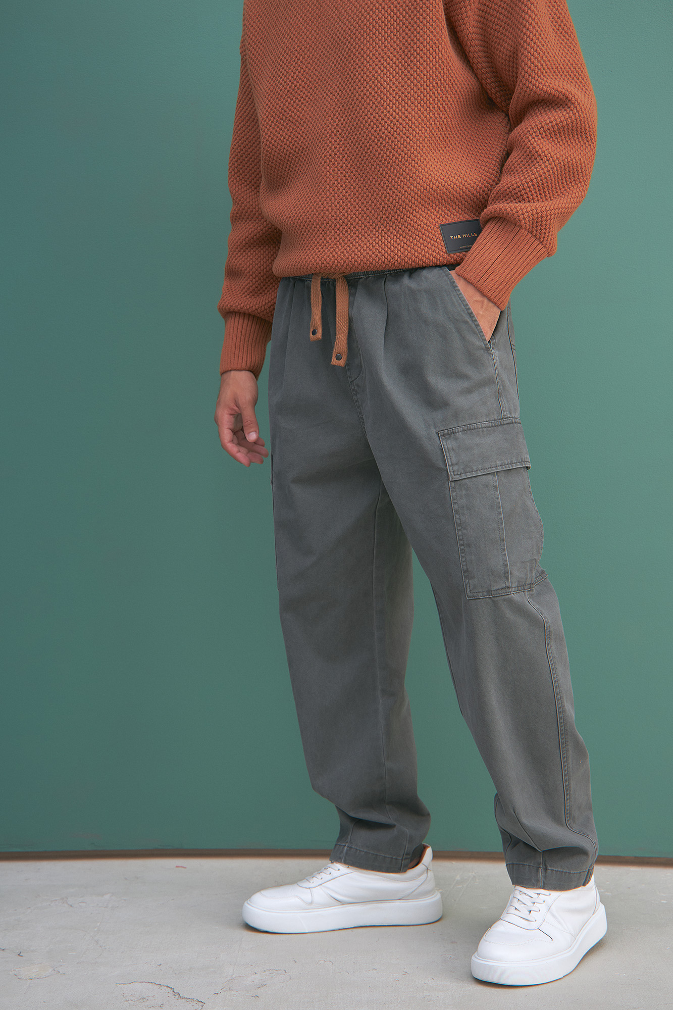 M-232-QW-7913 Брюки The Hills Серый