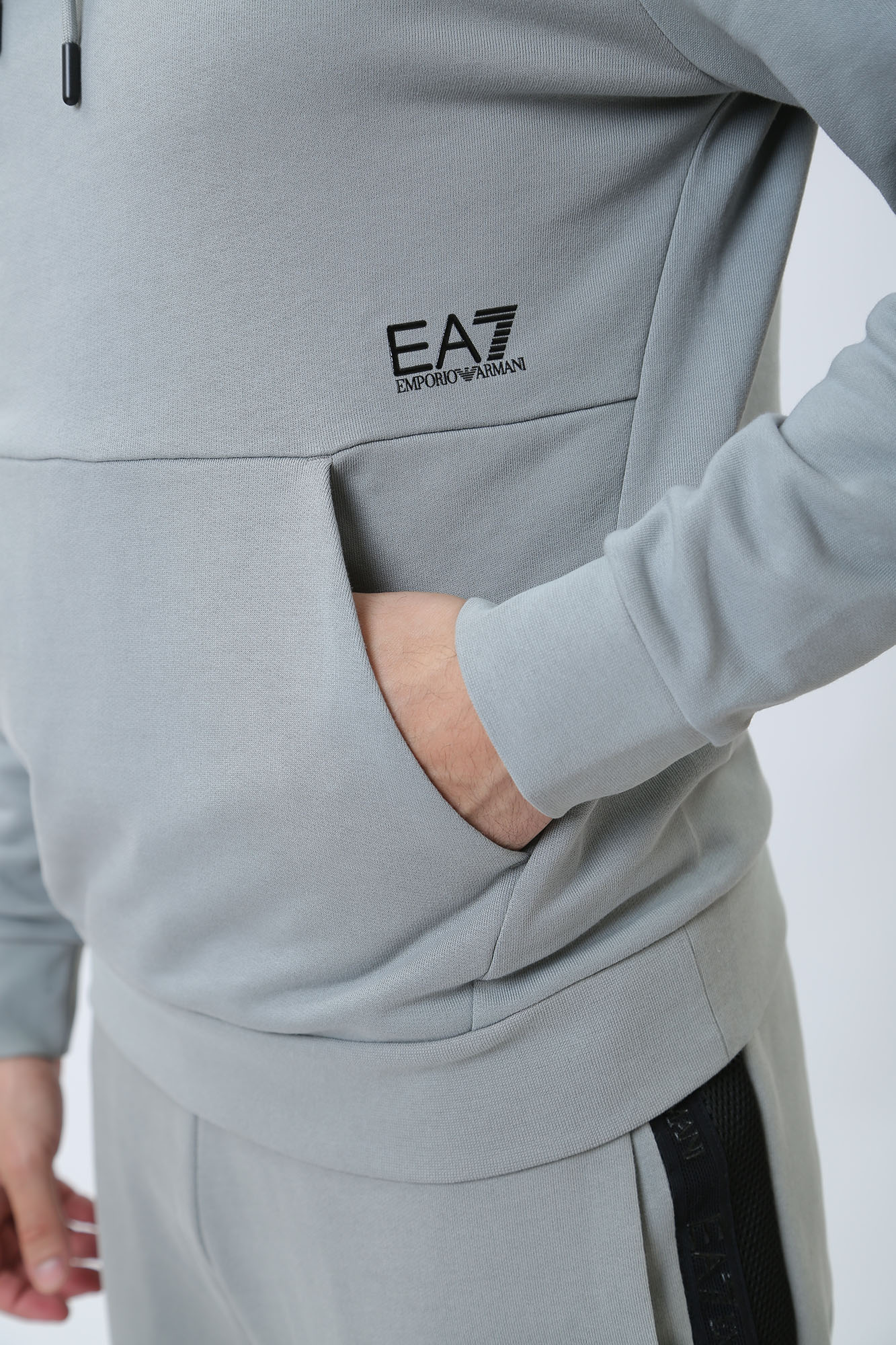 3DPM57_PJEQZ Худи EA7 Серый