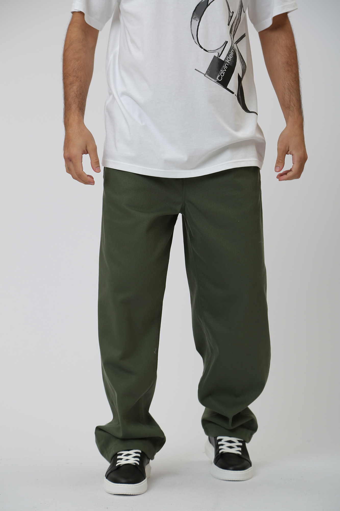 J30J324038 Брюки чиносы Calvin Klein Jeans Зеленый