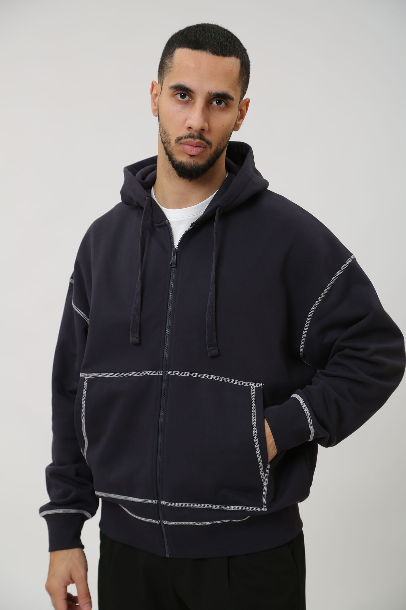 30040139_10016253 Толстовка с капюшоном Strellson Синий