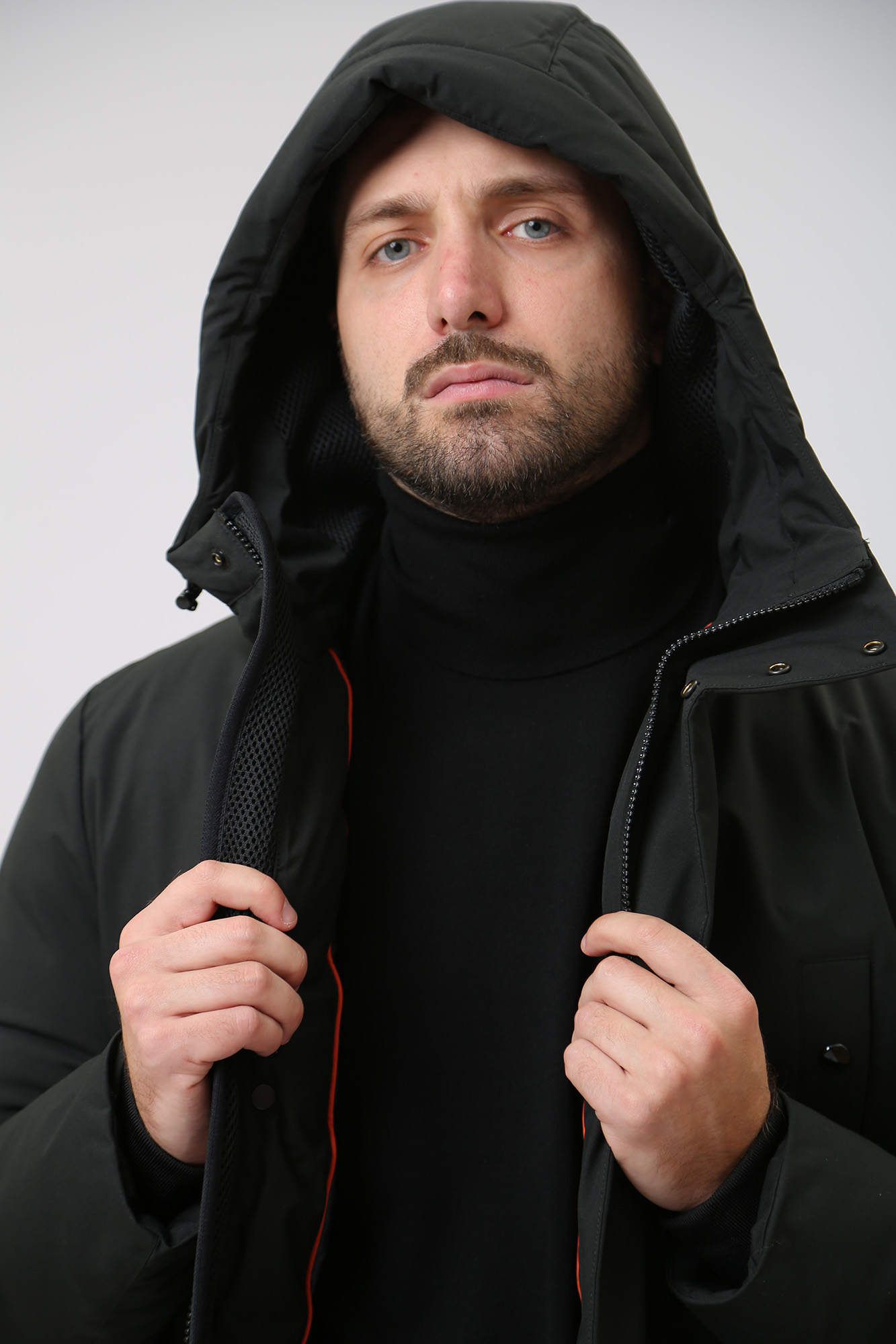 M3629BT2953F Пуховик удлиненный Geox Черный