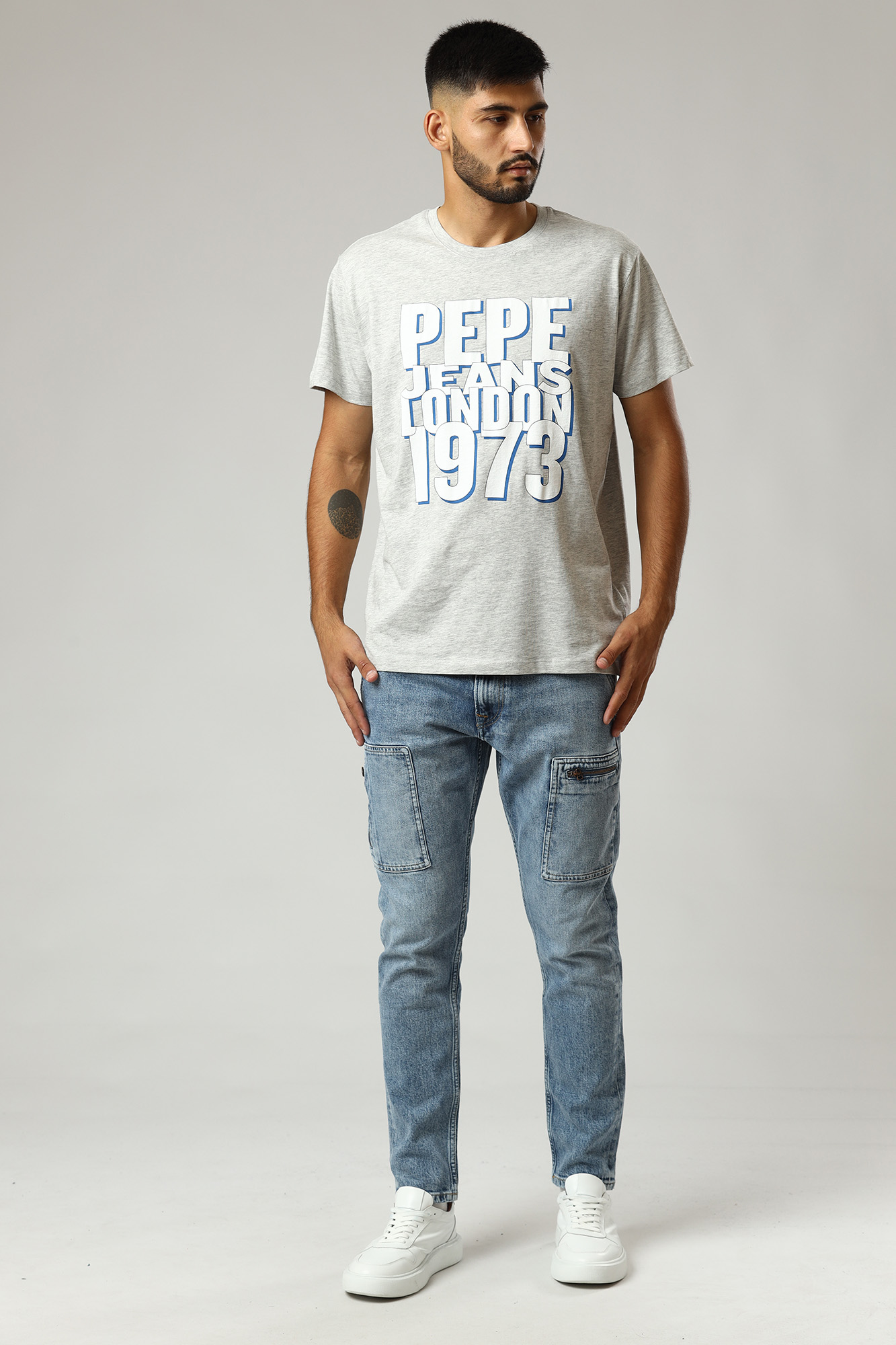 PM206521MG3 Джинсы CALLEN UTILITY Pepe Jeans Голубой