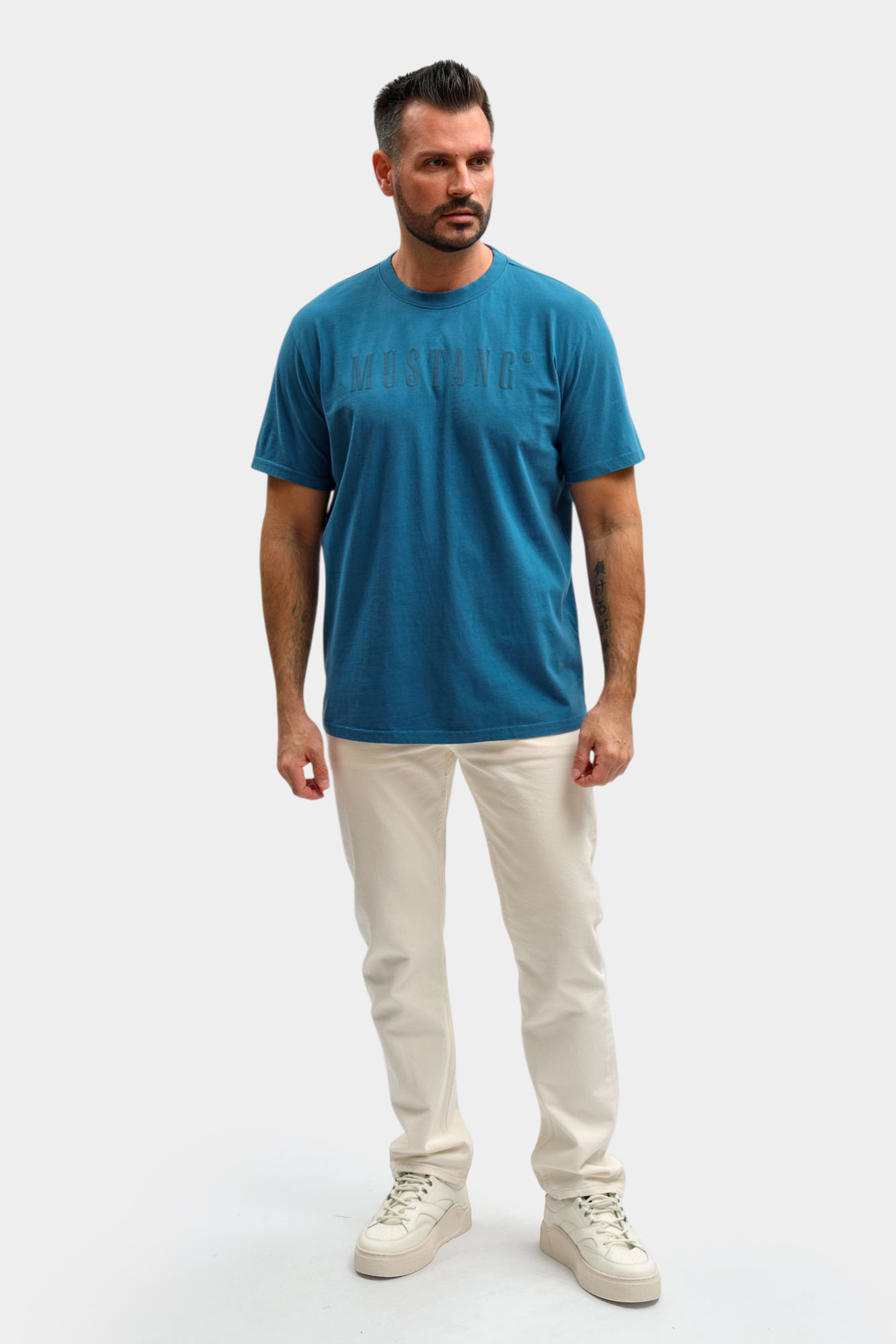 1017392 Футболка Mustang Синий