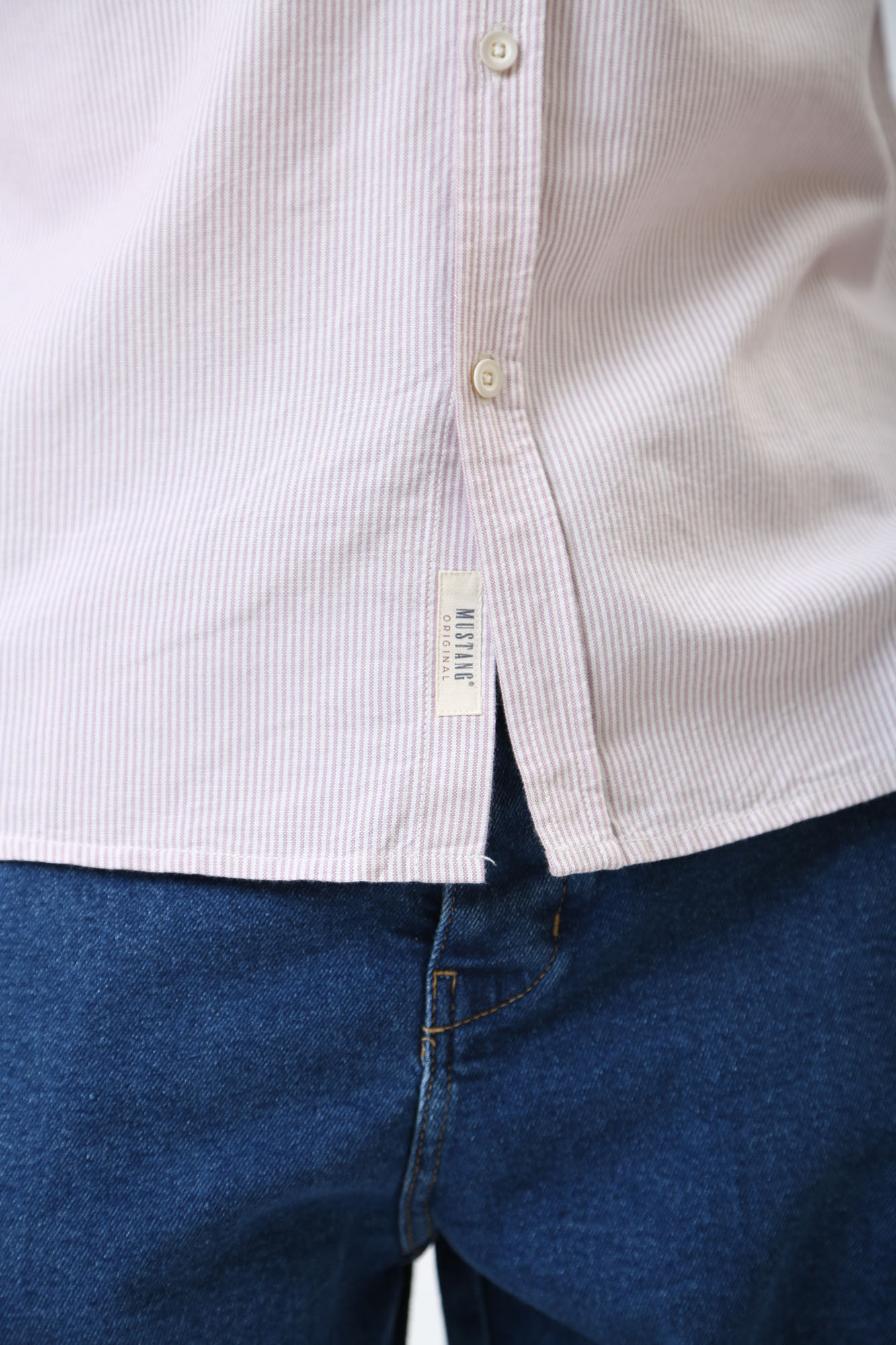 1014767 Рубашка с длинным рукавом Mustang Розовый