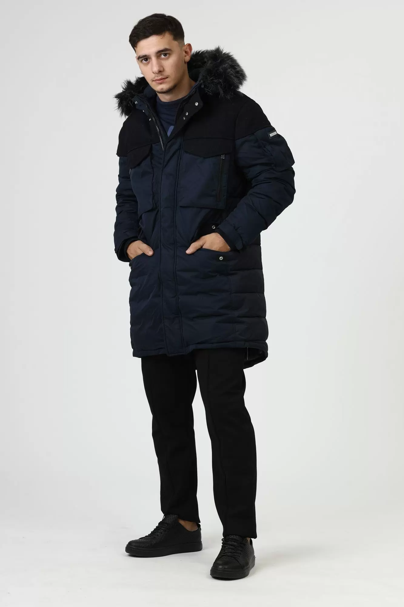 6ZZL04_ZNK6Z Парка утепленная Armani Exchange Синий