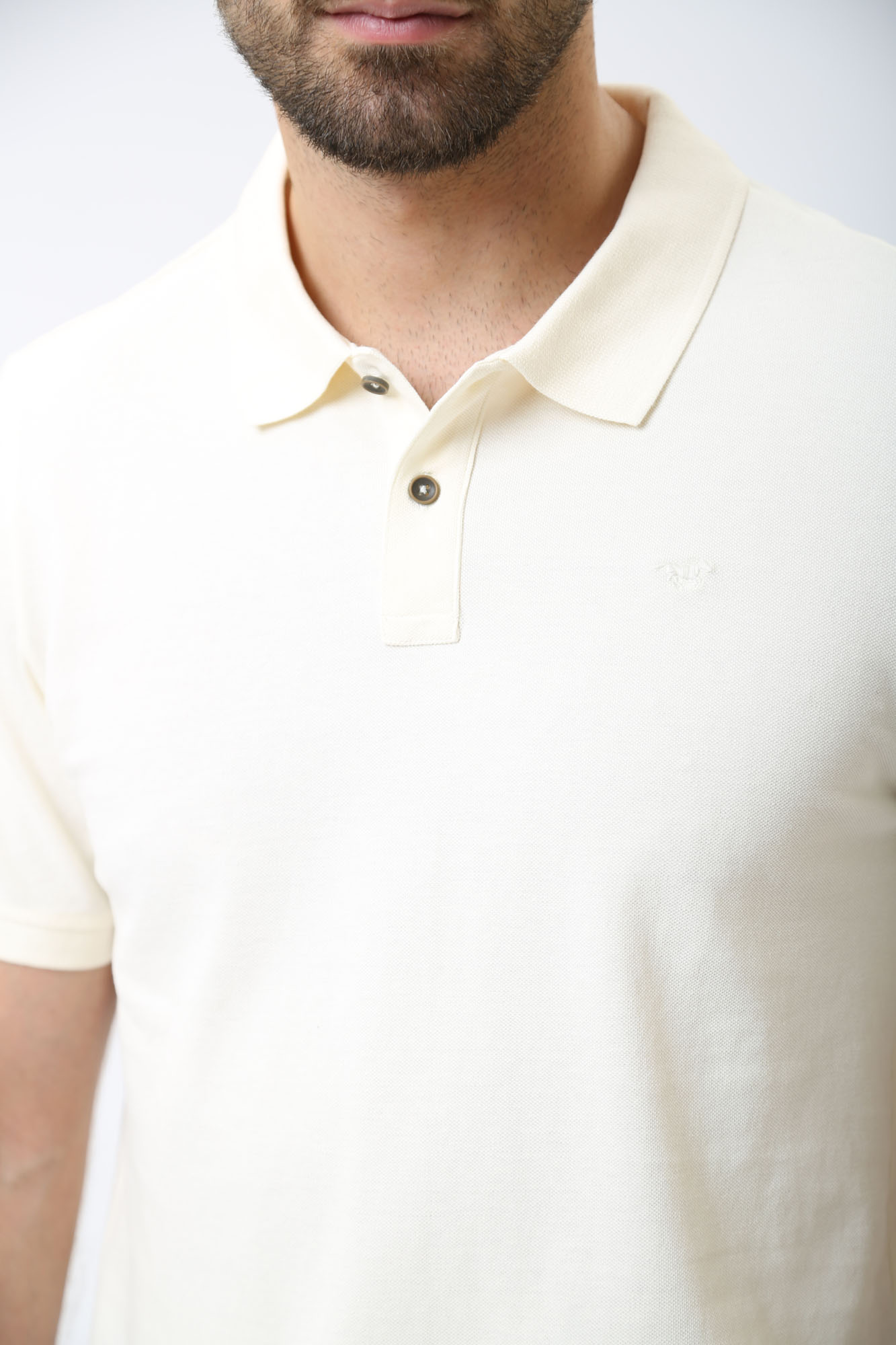 1014933 Поло Mustang Молочный