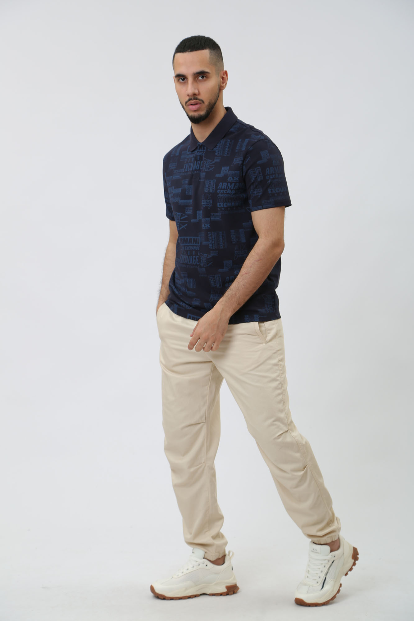 3DZFAE_ZJ81Z Поло Armani Exchange Синий