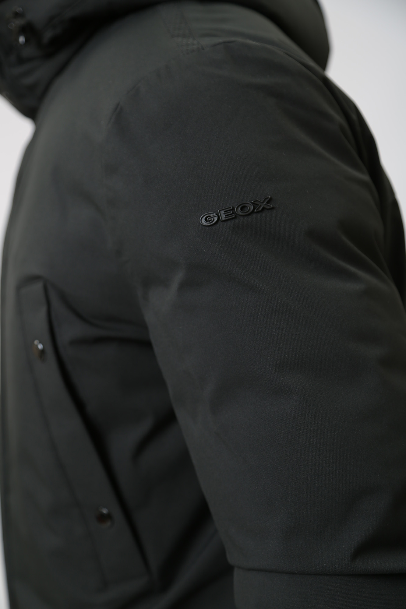M3629BT2953F Пуховик удлиненный Geox Черный