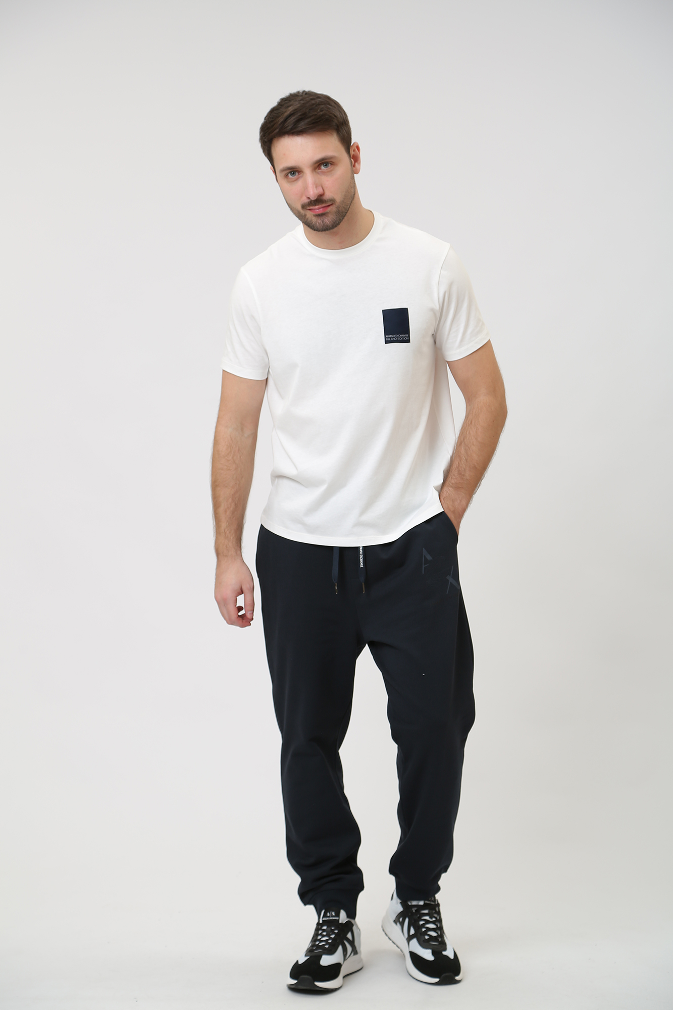 6RZPAL_ZJ9KZ Брюки спортивные Armani Exchange Синий