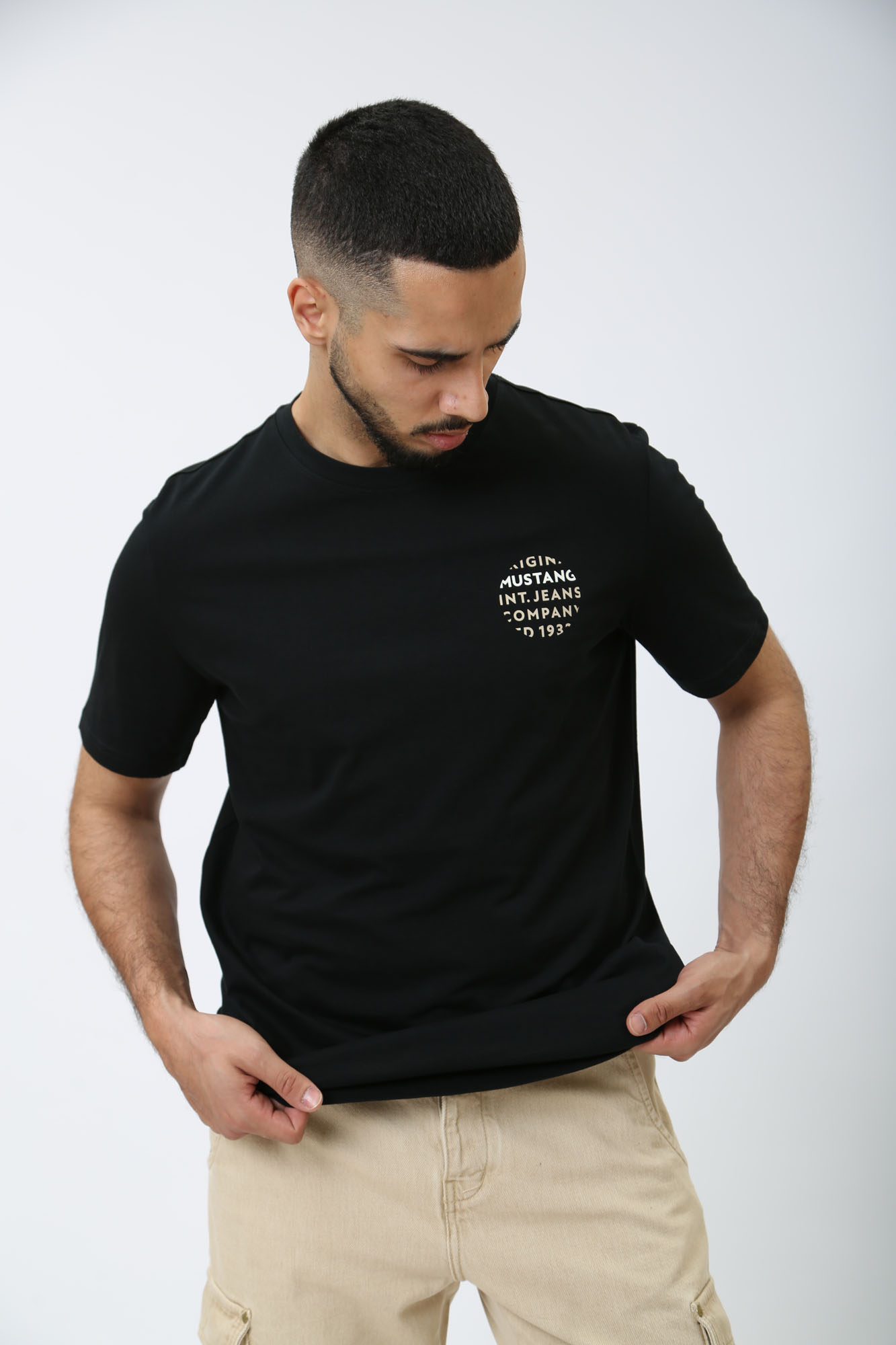 1014929 Футболка Mustang Черный
