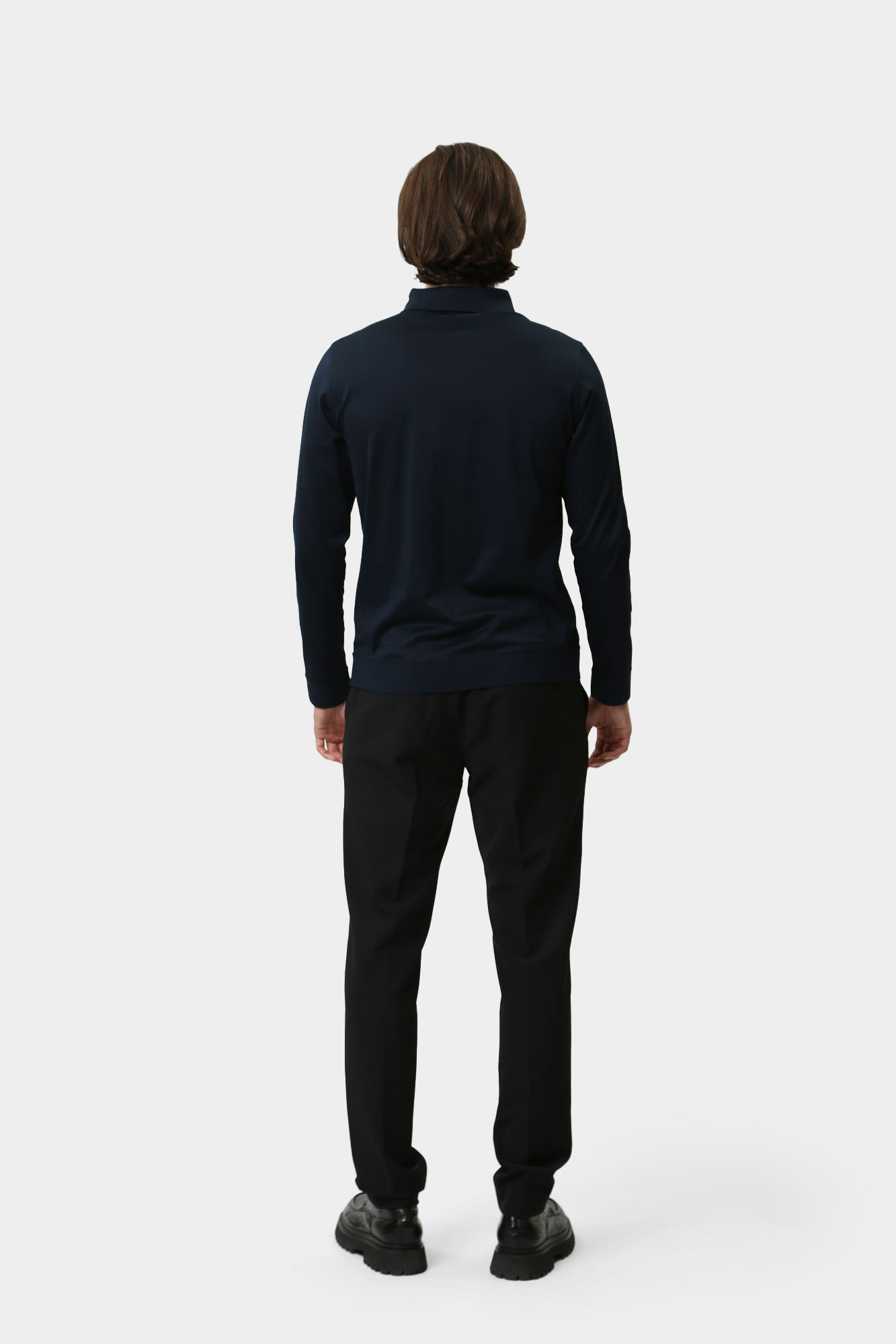 544200_745002 Поло с длинным рукавом Karl Lagerfeld Синий