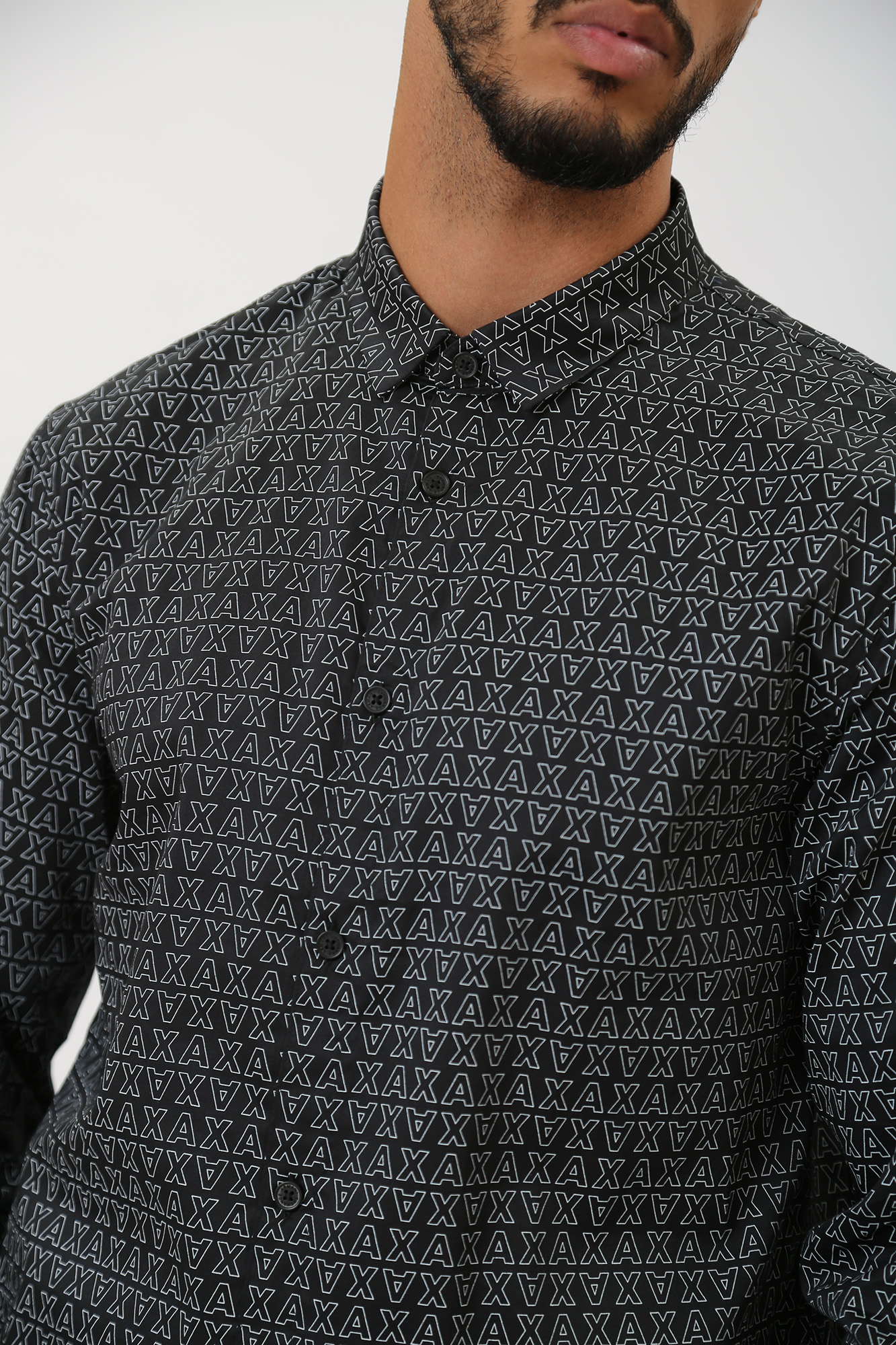 6RZC45_ZNZRZ Рубашка с длинным рукавом Armani Exchange Черный