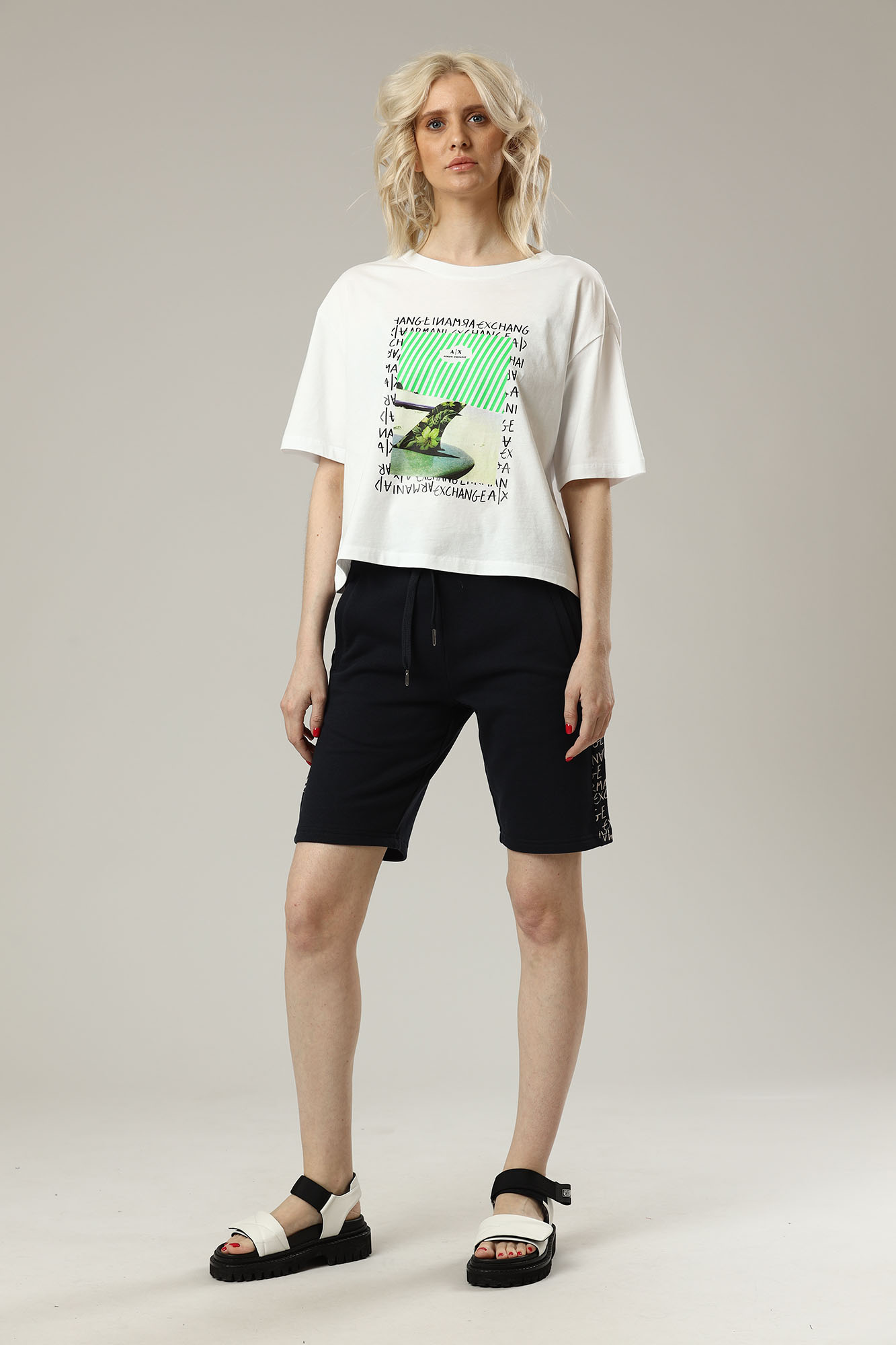 3LYS88_YJ5XZ шорты трикотажные armani exchange 