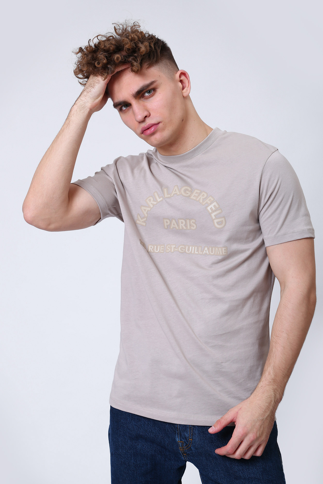 524225_755042 Футболка Karl Lagerfeld Бежевый