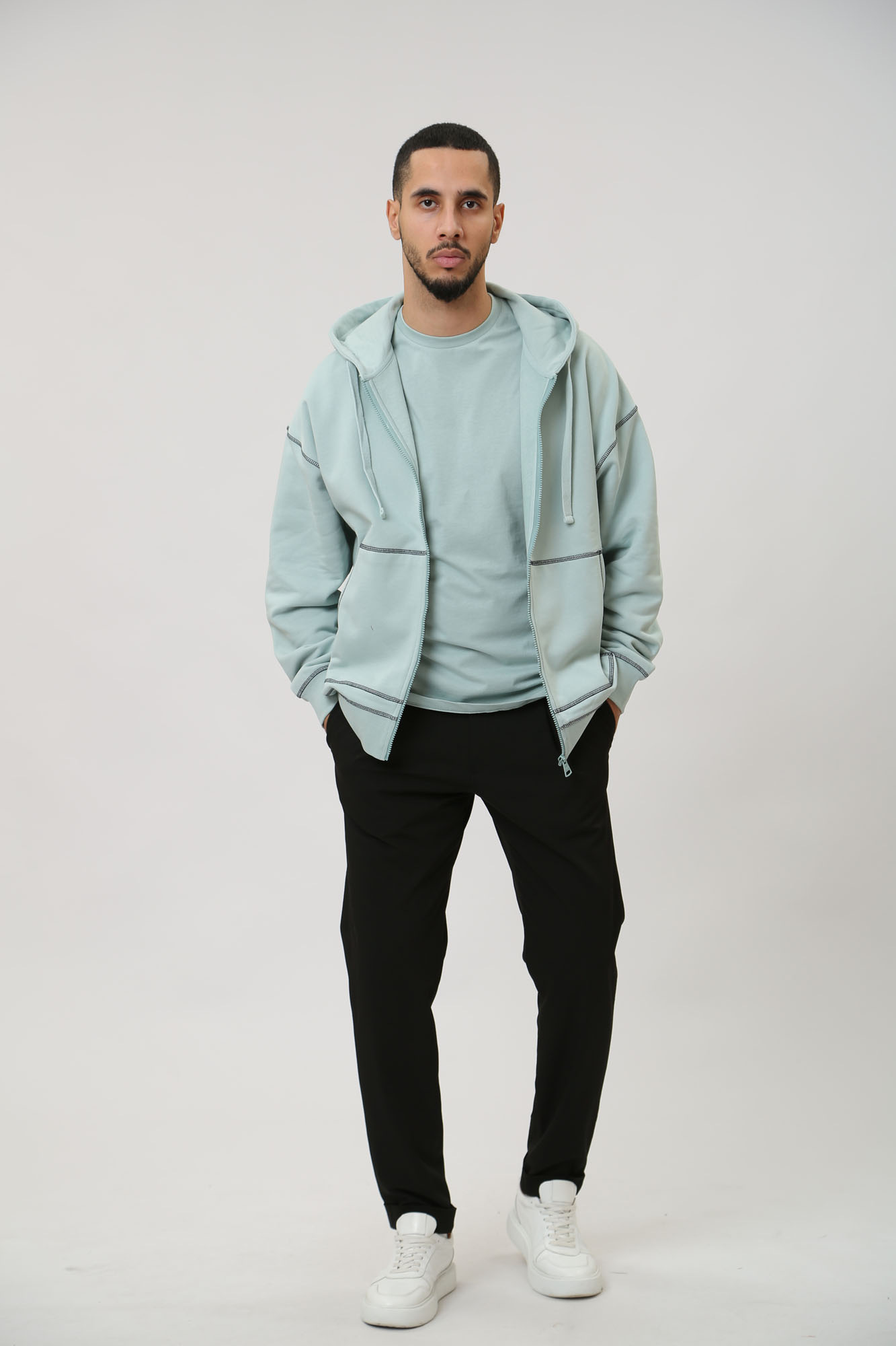 30040139_10016253 Толстовка с капюшоном Strellson Голубой