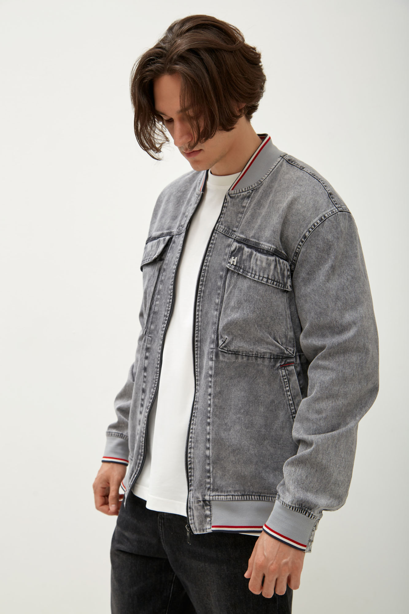 M-242-TH-56-0144 Бомбер The Hills Серый