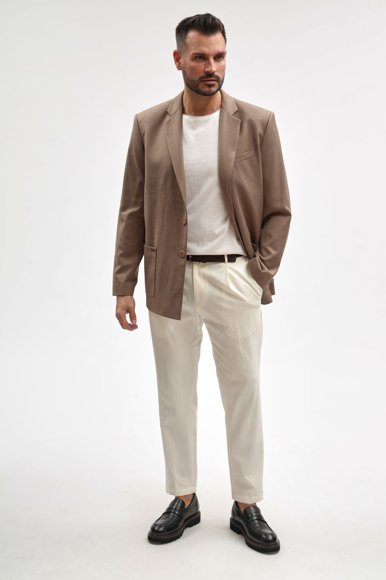 M-261-NN-56-0302 Пиджак The Hills Бежевый