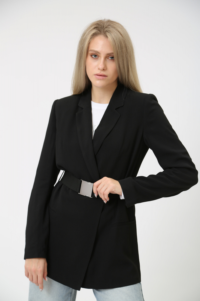 Сумка с клапаном Trussardi Натуральная кожа Черный