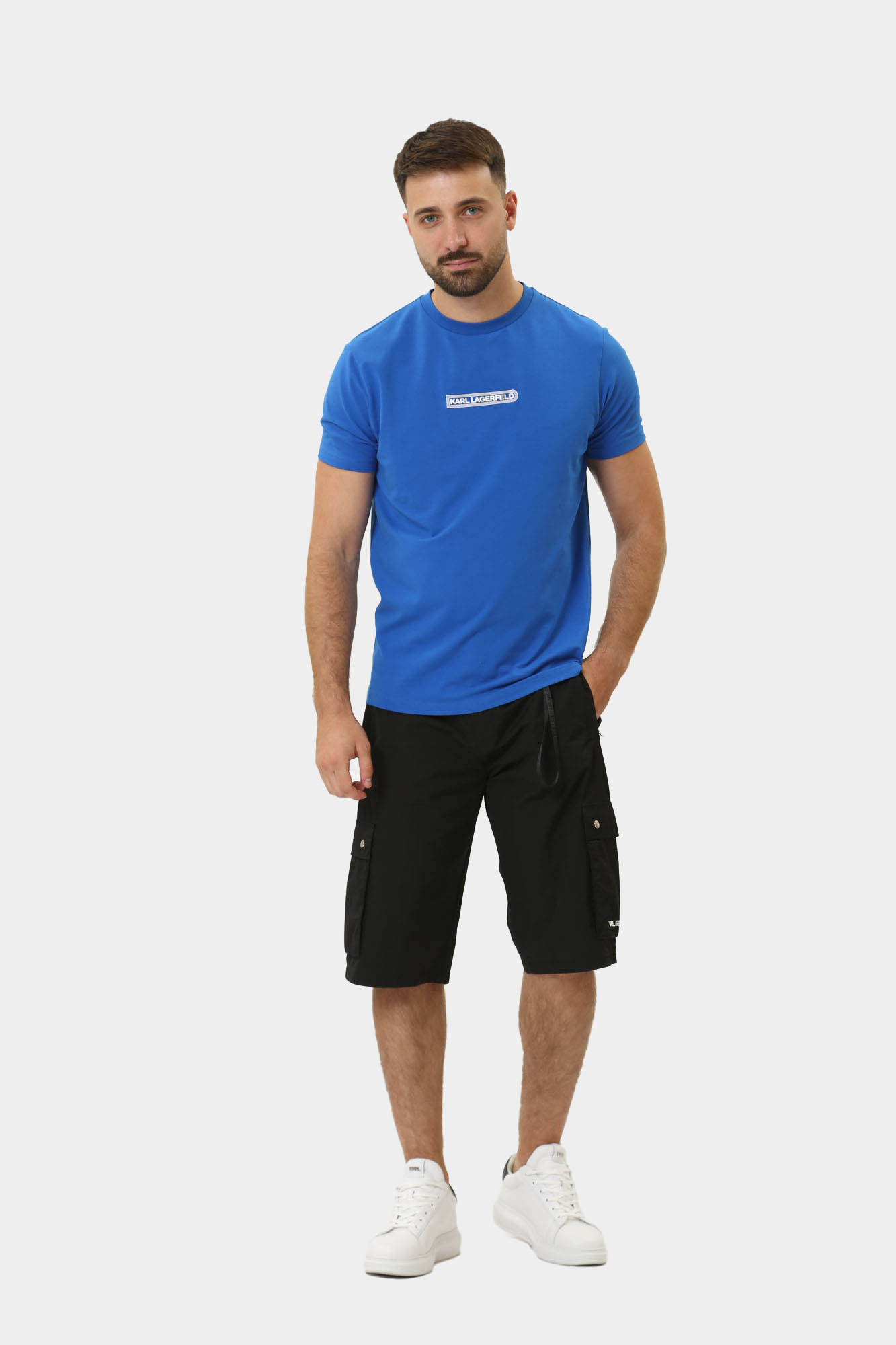 543221_755085 Футболка Karl Lagerfeld Голубой