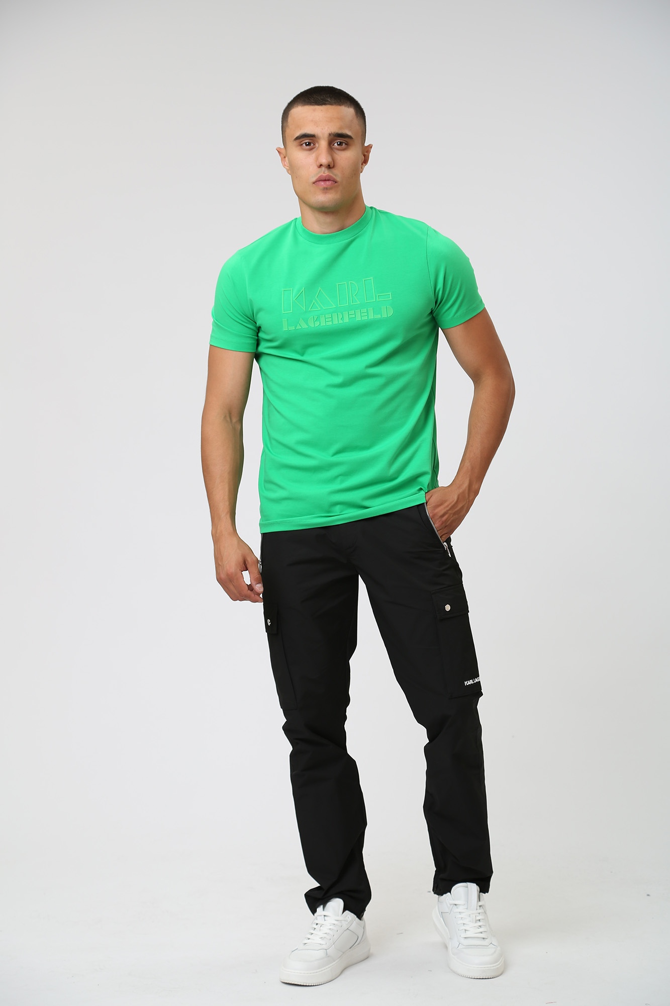 533221_755060 Майка Karl Lagerfeld Зеленый