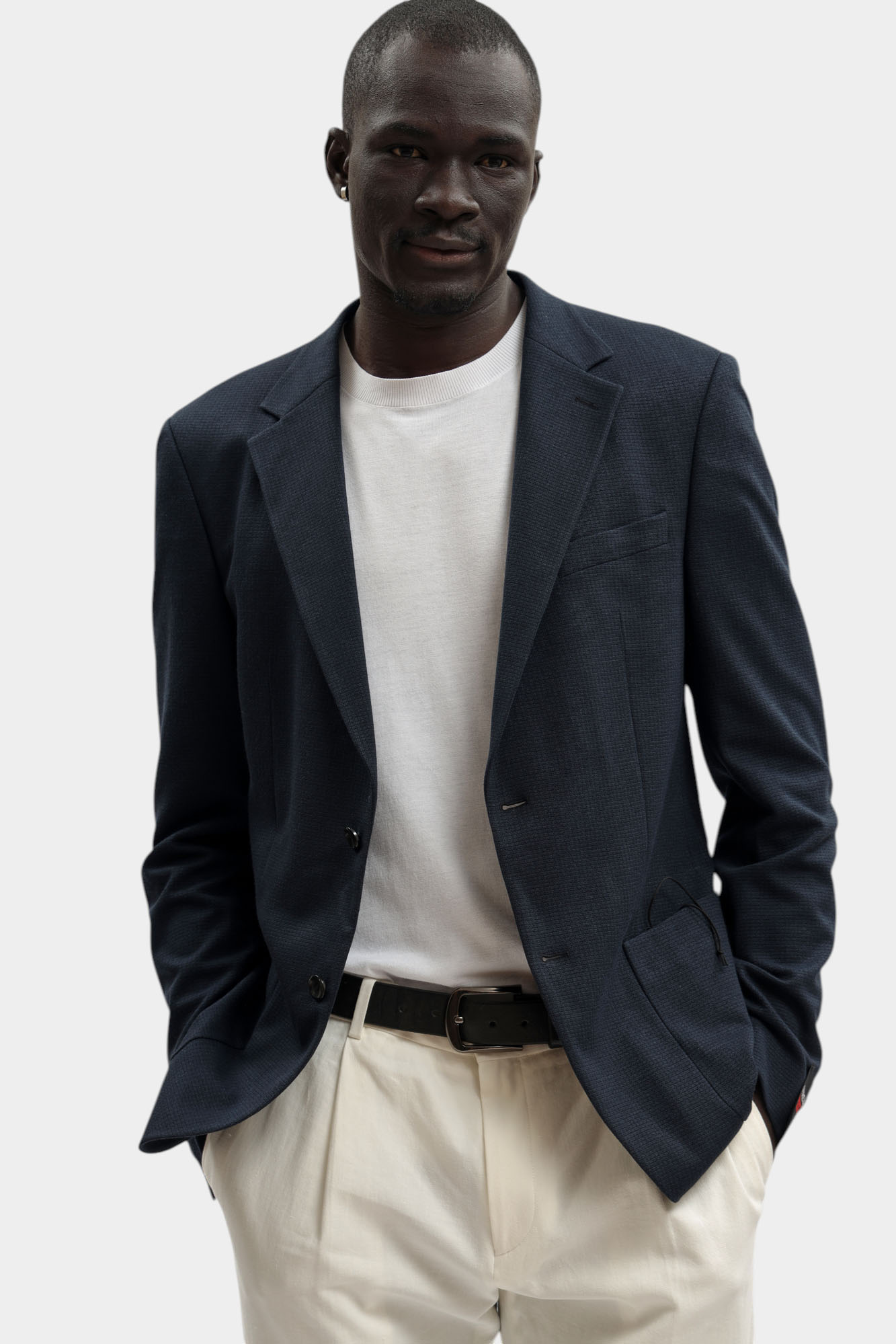 30100895_10100140 Пиджак Strellson Синий